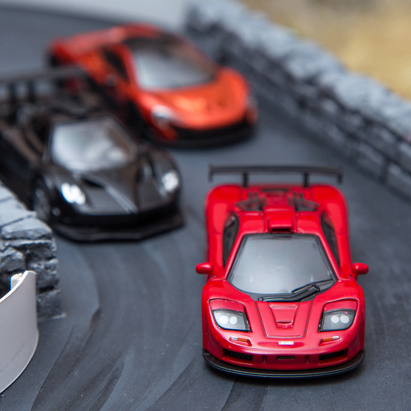 Kyosho McLaren F1 GTR, Mondo Motors Pagani Zonda R, Kyosho McLaren P1